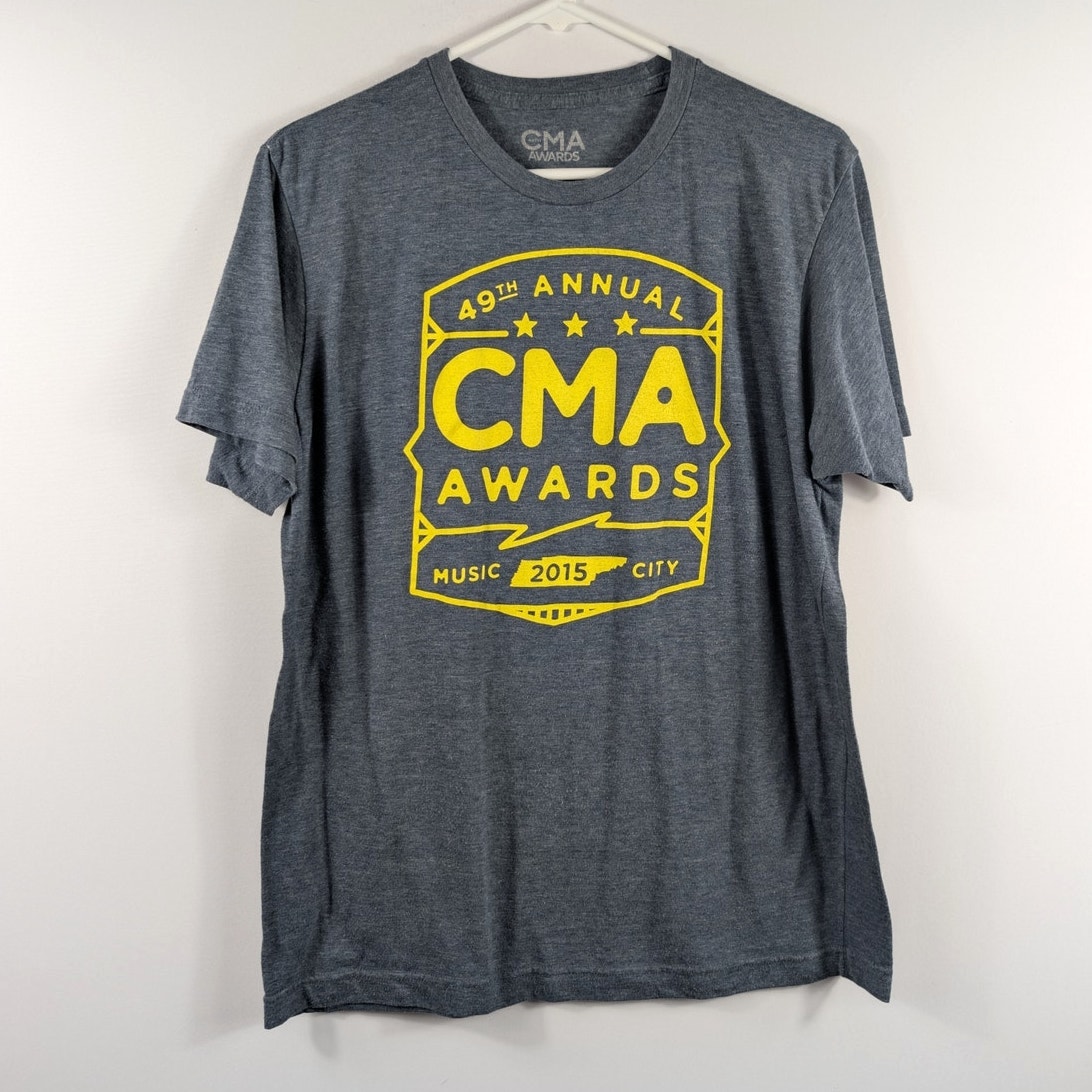 Cma Awards 49th Annual 2015 Music City Nashville Graphic Tee Gray Large Country